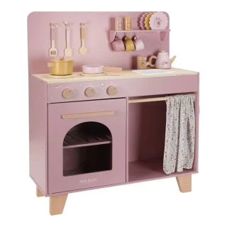 Cocinita Infantil Madera Rosa Little Duch