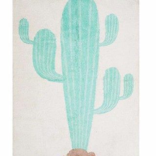 Alfombra Infantil Algodón 100% Lavable Cactus Aratextil