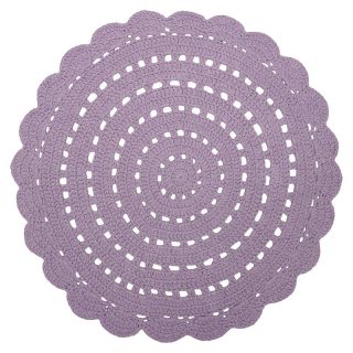 Alfombra Algodón Crochet Alma Mauve