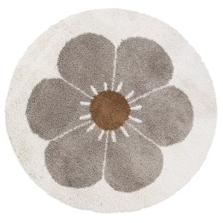 Alfombra Algodón Lavable Bohemian Daisy Beige