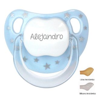 Chupete Personalizado Bebé Mi Pipo Baby Chic Azul