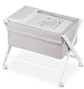 Minicuna Bebé Tijera Pirulos A dormir Gris