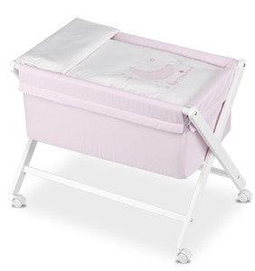 Minicuna Bebé Tijera Pirulos A dormir Rosa