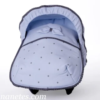 Saco Matrix Jane a medida 828 Topos Bordados Bebiti by Nanetes