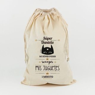 Saco Guarda Juguetes Personalizado Mi Pipo Super
