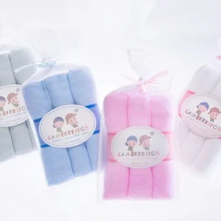 Gasas Bebé Algodón pack 3 uds Colores Lisos Nanetes