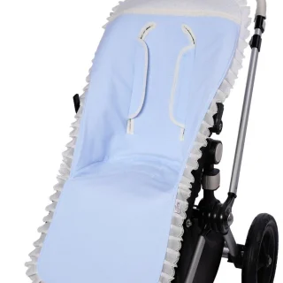 Funda Colchoneta Silla Verano Piqué Canutillo Puntilla