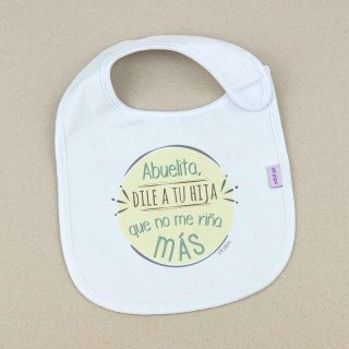 Babero Bebé Abuelita dile a tu hija... Mi Pipo