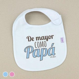 Babero Bebé Divertido De mayor como papá Mi Pipo