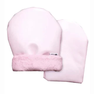 Manoplas carro polipiel-polar Universales Rosa