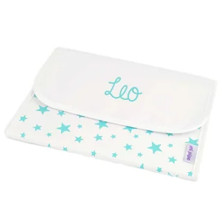 Portadocumentos Bebé Personalizado Estrellas Menta Mi Pipo