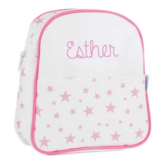 Mochila Personalizada Polipiel Estrellas Rosa Mi Pipo