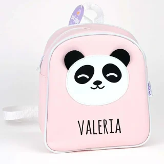Mochila Personalizada Polipiel Panda Rosa Mi Pipo