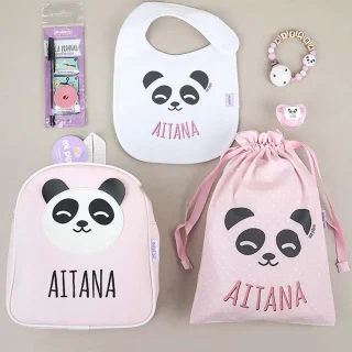 Pack Ahorro Vamos al Cole Panda Rosa Mi Pipo