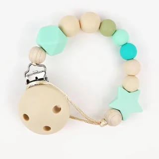 Chupetero Silicona Cadenita Mi Pipo Dora Menta