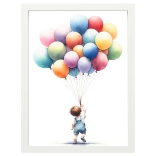 Cuadro Infantil Decorativo Los globos