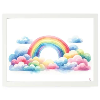 Cuadro Infantil Decorativo Arco Iris