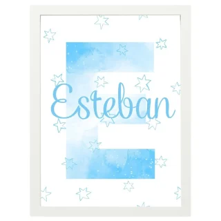 Cuadro Infantil Decorativo nombre estrellas