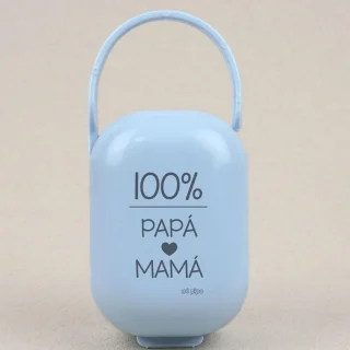 Caja Portachupetes Divertida 100% Papá y Mamá Mi Pipo