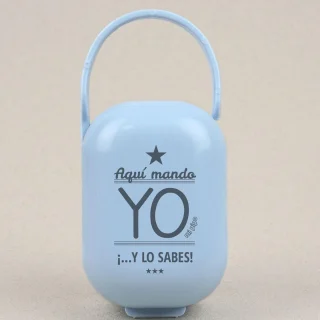 Caja Portachupetes Divertida Aquí mando Yo Mi Pipo