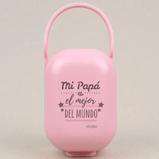 Caja Portachupetes Divertida Mi Papá el mejor Mi Pipo