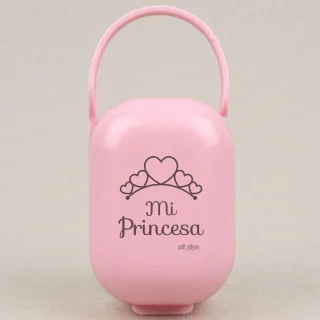 Caja Portachupetes Divertida Mi Princesa Mi Pipo