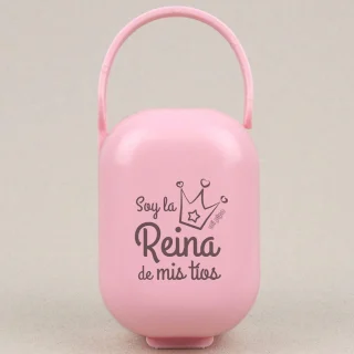 Caja Portachupetes Soy la Reina de mis tíos Mi Pipo