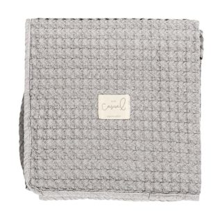 Manta Crochet Algodon Bimbi Casual Gris Claro