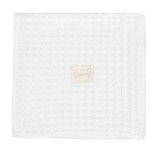 Manta Crochet Algodon Bimbi Casual Blanco