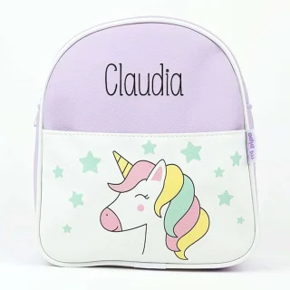 Mochila Personalizada Polipiel Unicornio Niña Mi Pipo