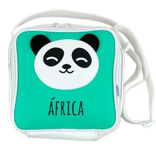 Bolsa Merienda Isotérmica Mi Pipo Panda Menta