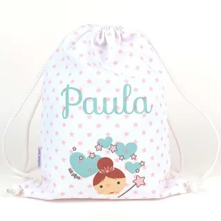 Bolsa Tela Niños Petate Personalizado Mi Pipo Hada