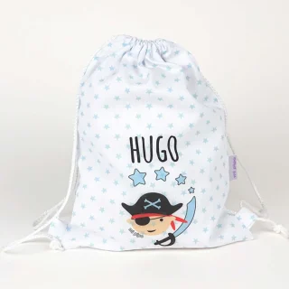 Bolsa Tela Niños Petate Personalizado Mi Pipo Pirata