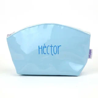 Neceser Personalizado Gloss Charol Mi Pipo Celeste