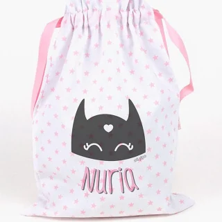 Bolsa Tela Niños Personalizada Saquito Mi Pipo Máscara