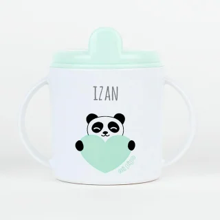 Vaso Antigoteo Taza Mi Pipo Panda Menta