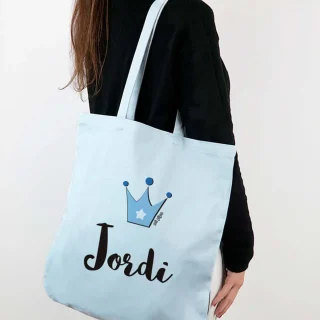 Bolso Tela Personalizado Algodón Orgánico Mi Pipo Corona