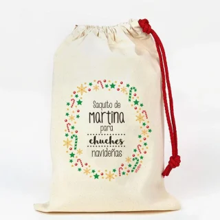 Bolsa para Chuches Tela Personalizado Mi Pipo Caramelos
