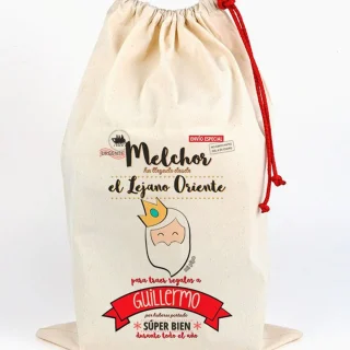Saco Guarda Juguetes Personalizado Mi Pipo Navidad Melchor