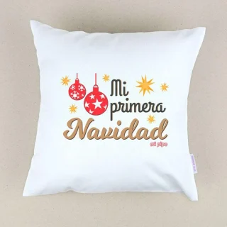 Cojín Personalizado Infantil Navidad Mi Pipo Mi Primera Navidad