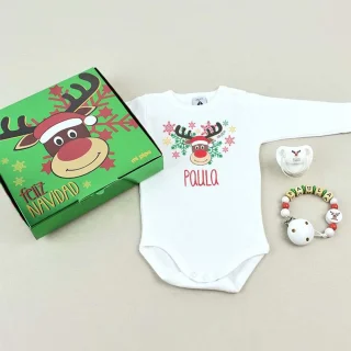 Caja Regalo Personalizada Feliz Navidad Rudolph Mi Pipo