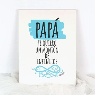 Lienzo Te quiero un montón de infinitos Mi Pipo