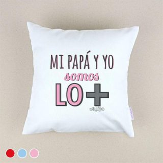 Cojín Divertido Infantil Mi Papá y Yo lo más Mi Pipo
