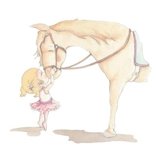 Vinilo Infantil Caballo Mejor Amigo Niña