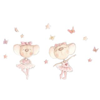 Vinilo Infantil Bailando con Mariposas