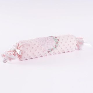 Cojín Caramelo Antivuelco Personalizado Nanetes Inicial Flores Bordada