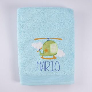 Toallas Personalizadas Bordado Helicoptero Nanetes