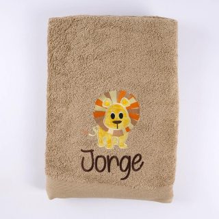 Toallas Personalizadas Bordadas Leon Aplique Nanetes