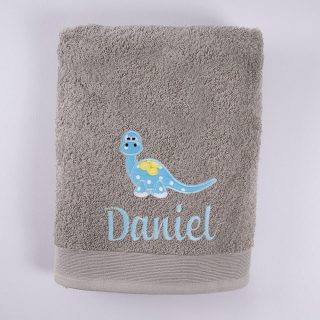 Toalla Personalizada Infantil Dinosaurios Nanetes