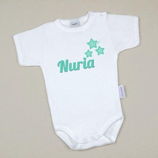 Body Personalizado Bebé 3 Estrellas Nombre Mi Pipo